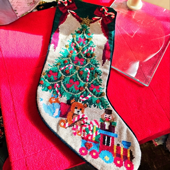Holiday Vintage Handmade Christmas Stocking Poshmark